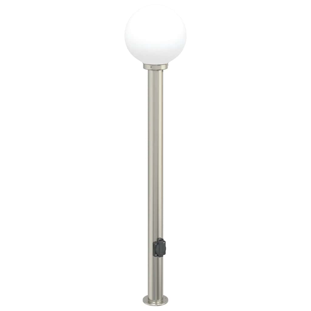 vidaXL Słupki oświetleniowe z wyjściem 3 szt. 120 cm Stal nierdzewna IP44