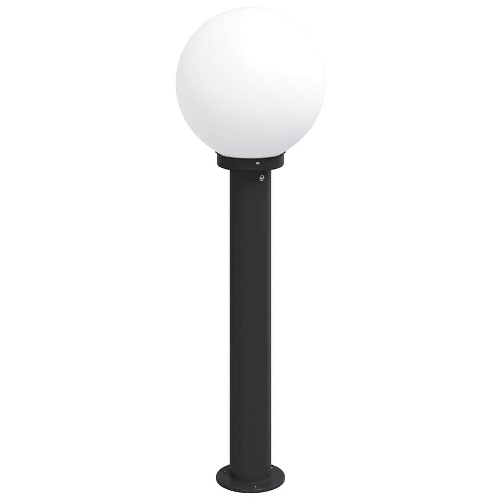 vidaXL Słupek oświetleniowy 80 cm Czarny IP44
