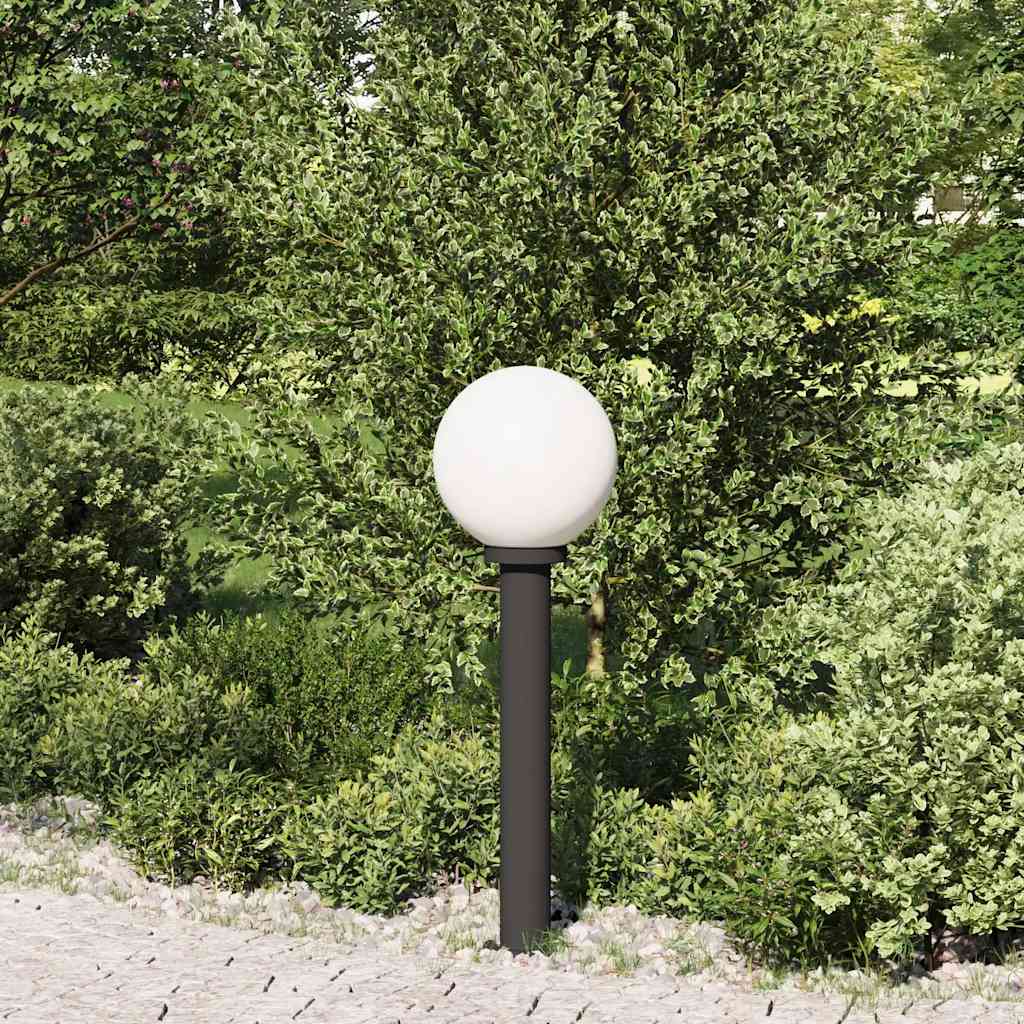 vidaXL Słupek oświetleniowy 80 cm Czarny IP44