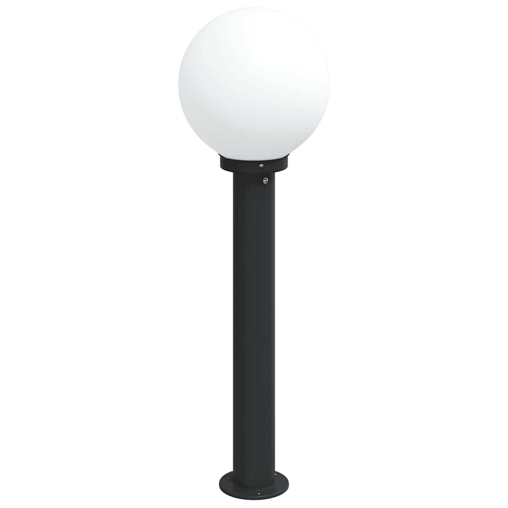 vidaXL Słupek oświetleniowy 80 cm Czarny IP44