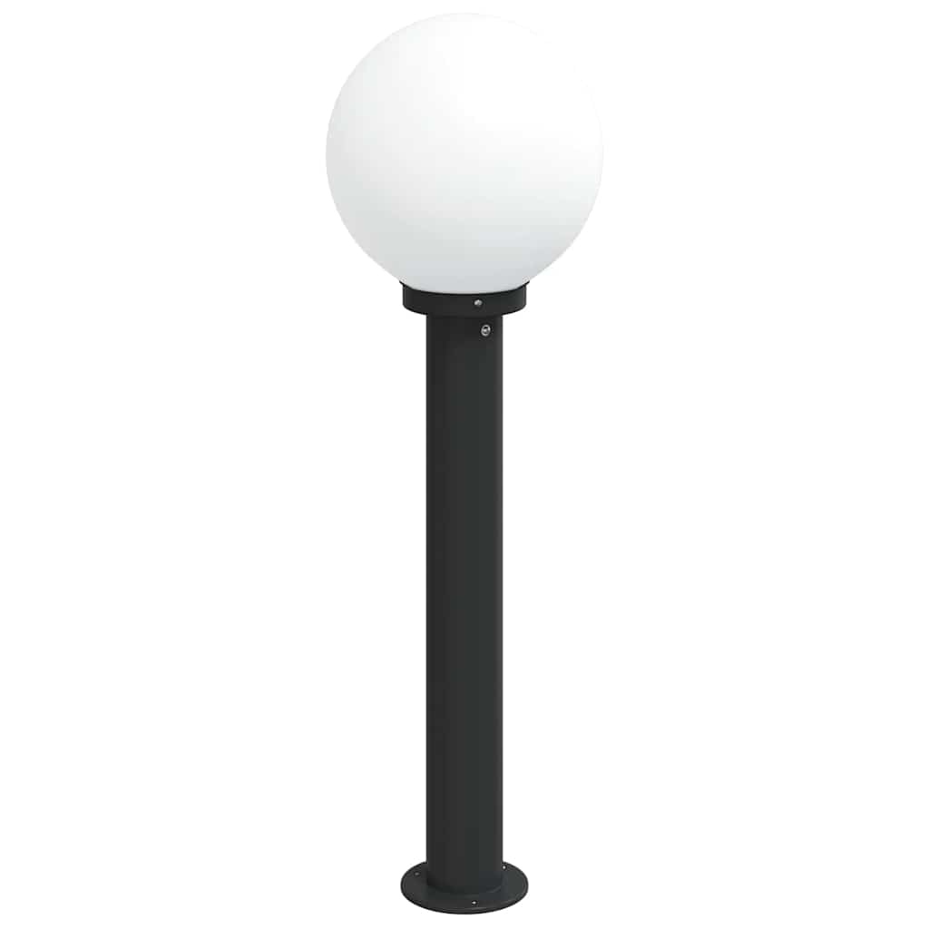 vidaXL Słupek oświetleniowy 80 cm Czarny IP44