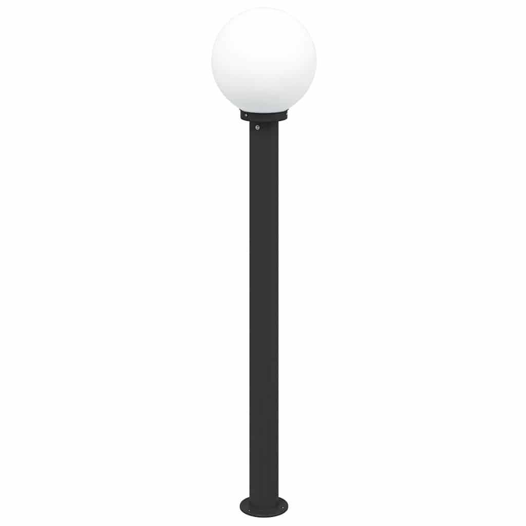 vidaXL Słupki oświetleniowe 3 szt. 120 cm czarne IP44