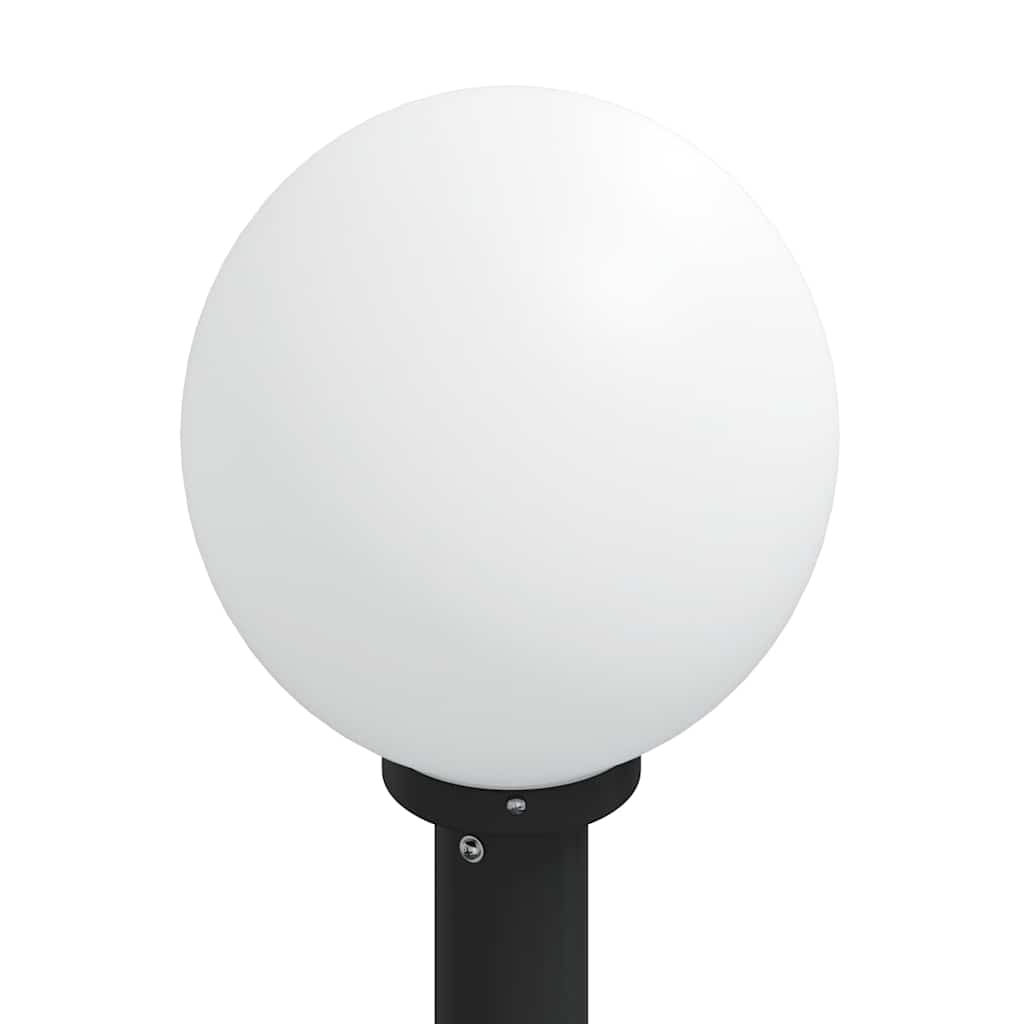 vidaXL Słupek oświetleniowy z czujnikiem 80 cm Czarny IP44