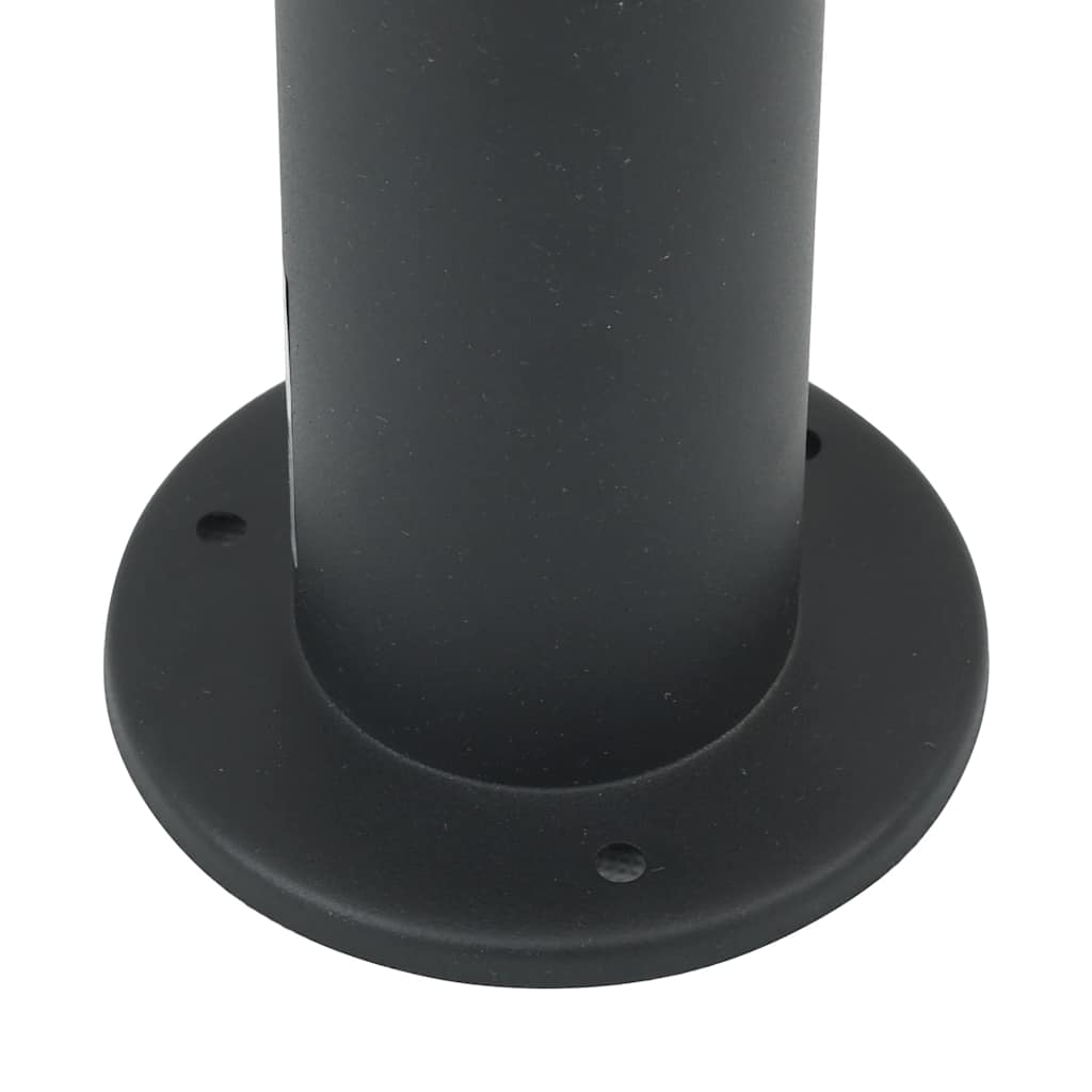 vidaXL Słupek oświetleniowy z czujnikiem 80 cm Czarny IP44