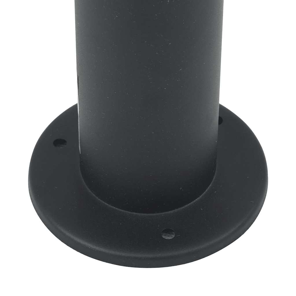 vidaXL Lampy słupkowe z czujnikiem 3 szt. 80 cm, czarne, IP44