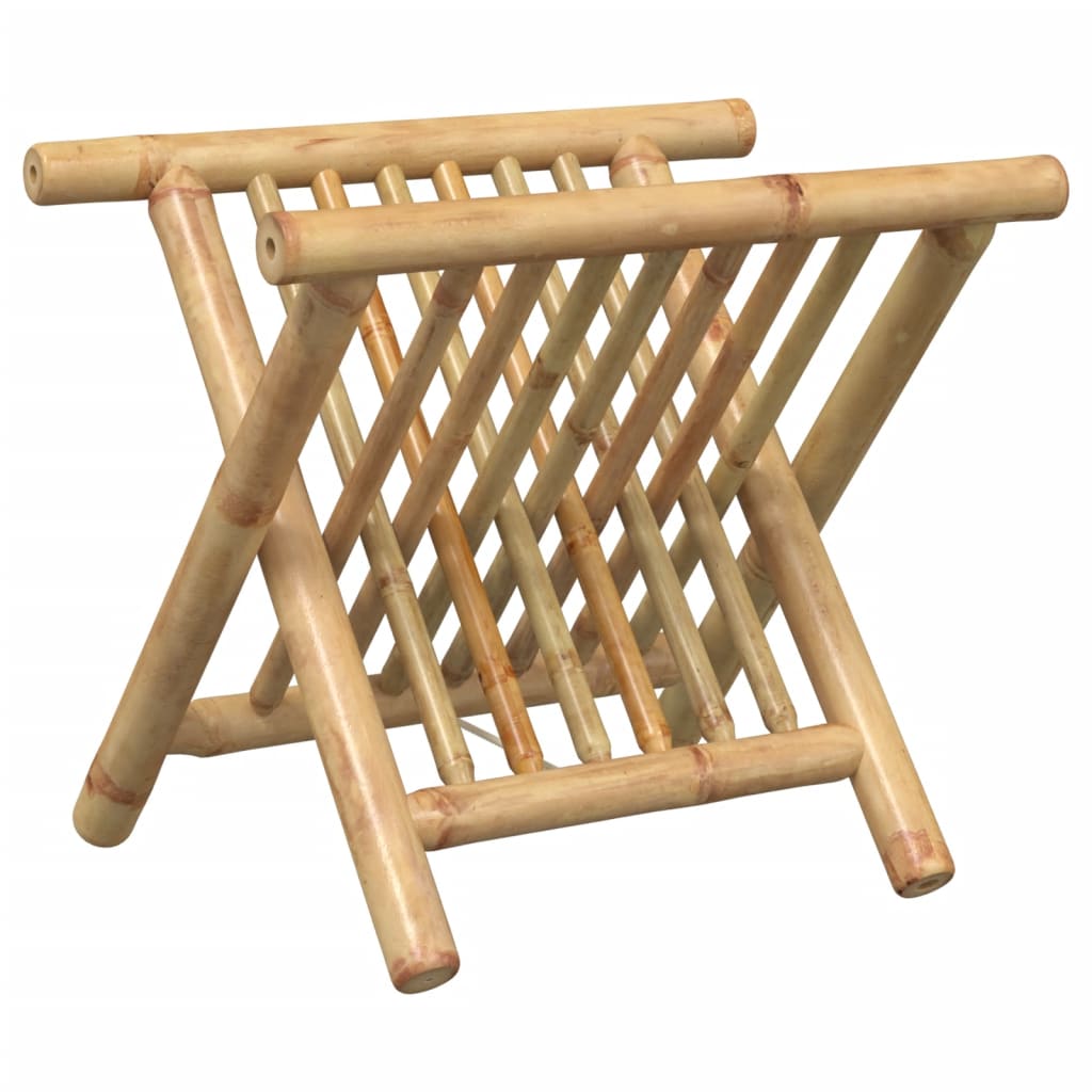 vidaXL Stojak na czasopisma, 42x30,5x34,5 cm, bambus