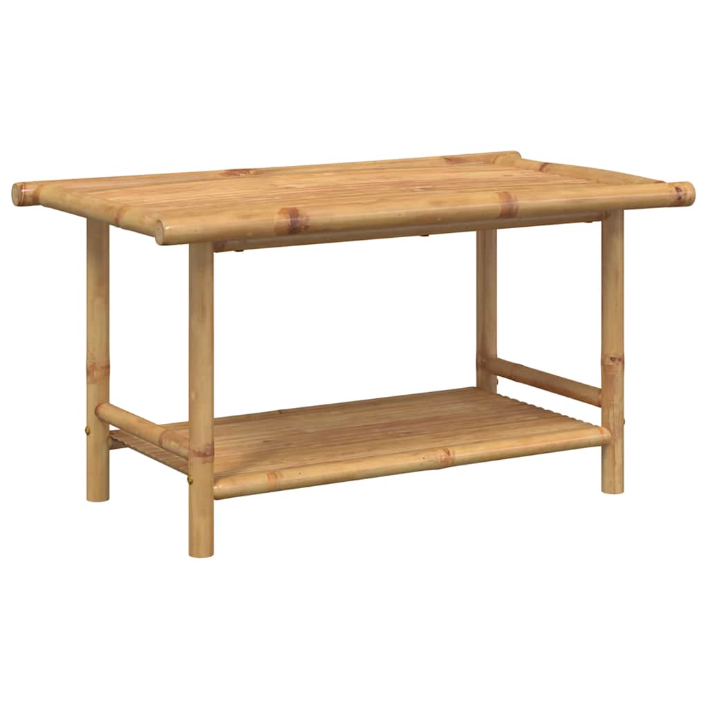 vidaXL Stolik kawowy, 90x50x45 cm, bambusowy