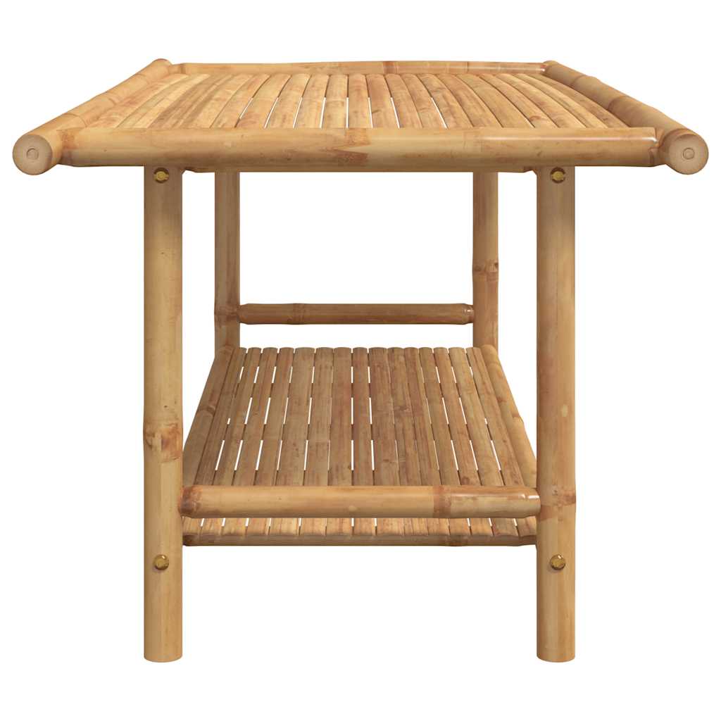 vidaXL Stolik kawowy, 110x55x45 cm, bambusowy