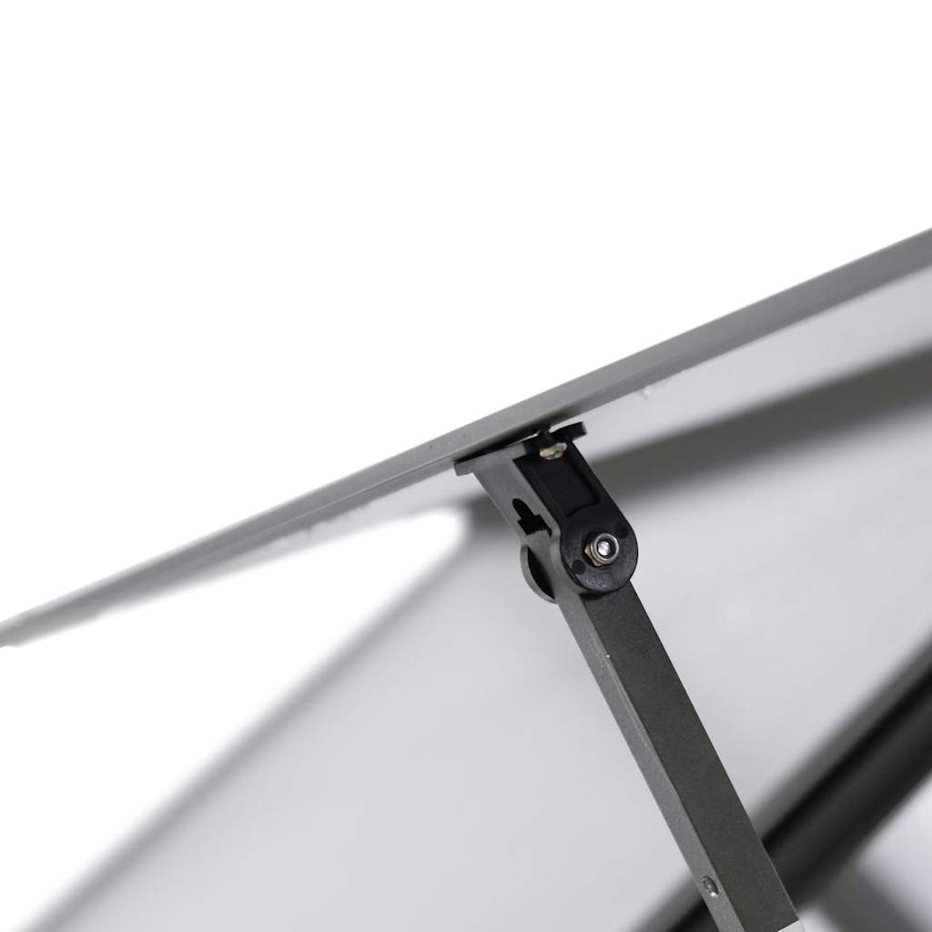 vidaXL Szklarnia z ramą podstawy, antracyt, 224x169x202 cm, aluminium
