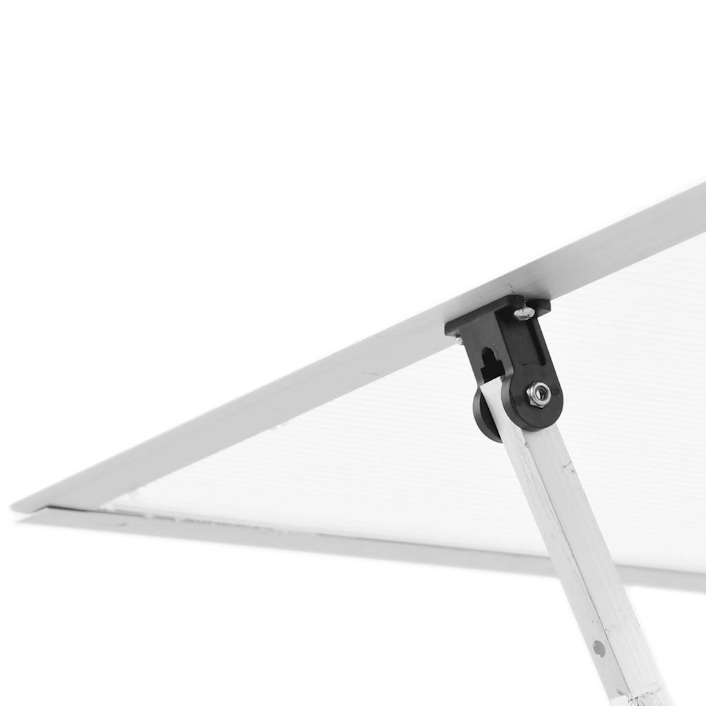 vidaXL Szklarnia z ramą podstawy, srebrna, 334x169x202 cm, aluminium