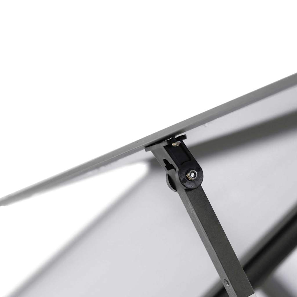 vidaXL Szklarnia z ramą podstawy, antracyt, 334x169x202 cm, aluminium
