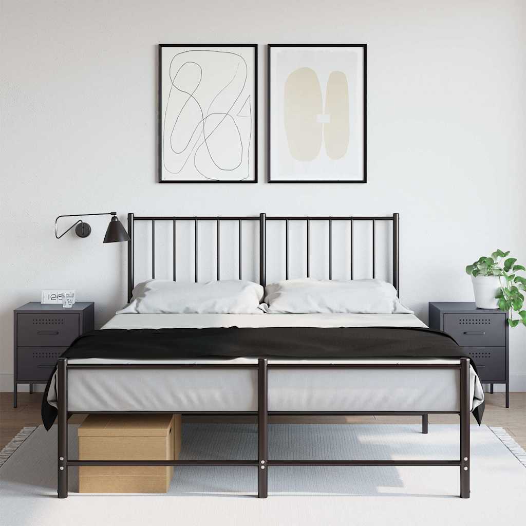 vidaXL Szafki nocne, 2 szt., antracytowe, 36x39x50,5 cm, stal