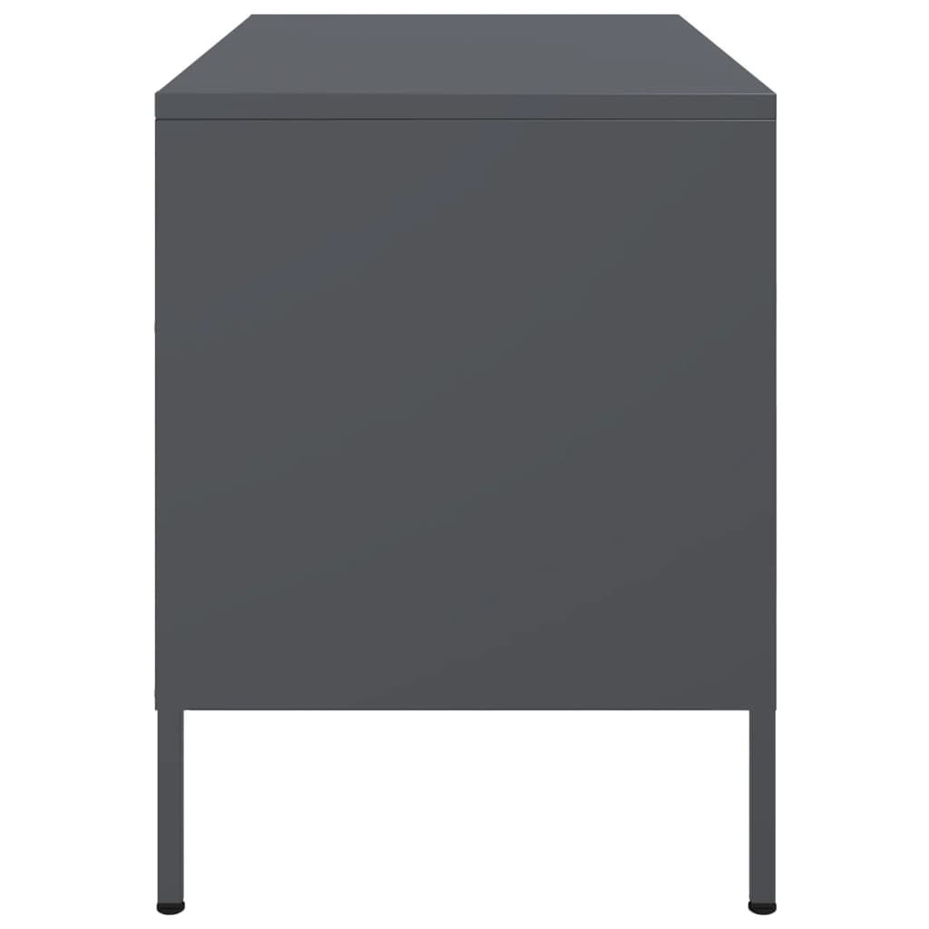 vidaXL Szafka RTV, antracytowa, 68x39x50,5 cm, stalowa