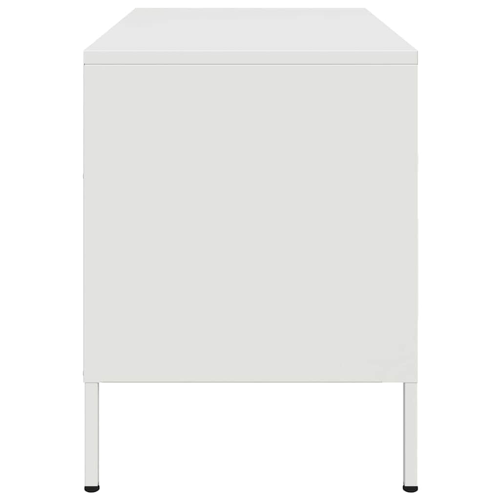 vidaXL Szafka pod telewizor, biała, 68x39x50,5 cm, stalowa