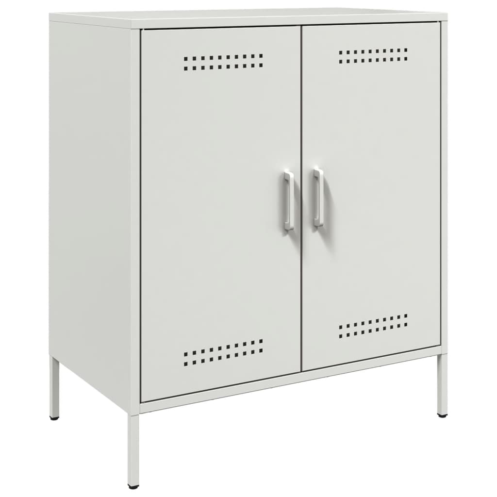 vidaXL Szafka, biała, 68x39x79 cm, stal