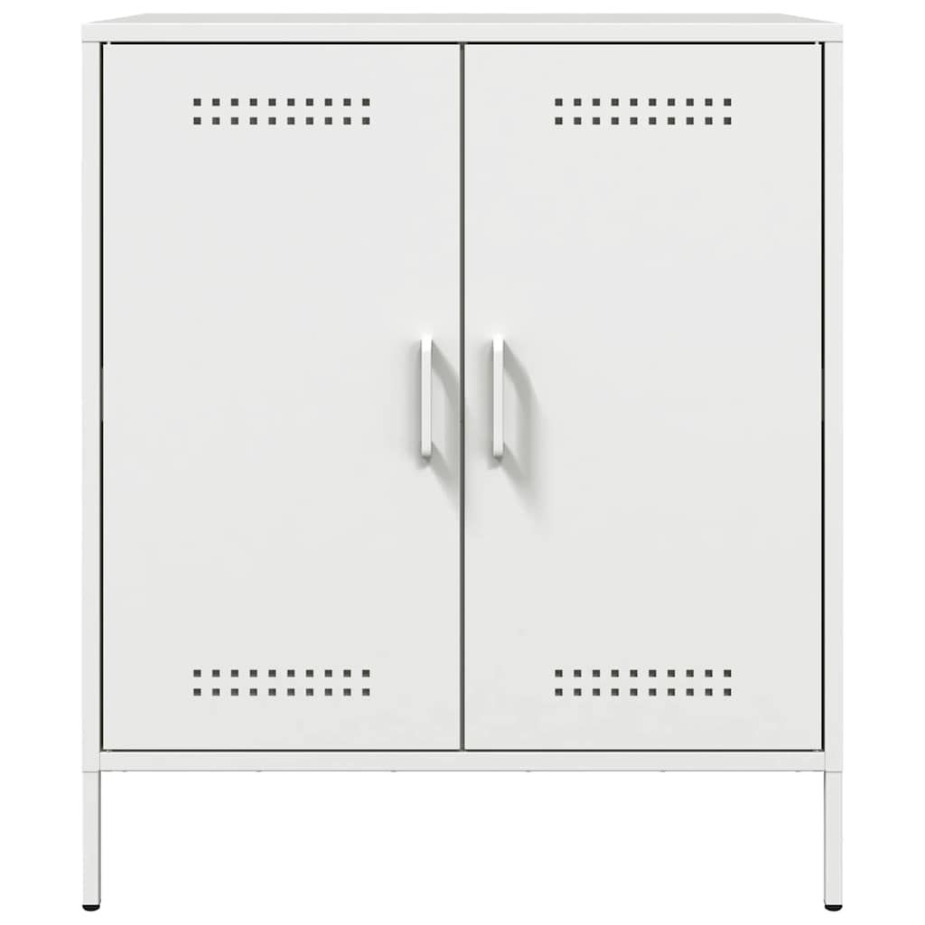 vidaXL Szafka, biała, 68x39x79 cm, stal