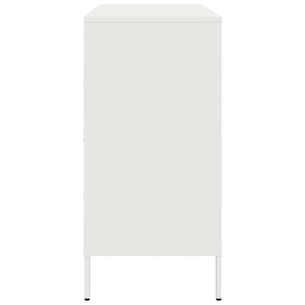 vidaXL Szafka, biała, 68x39x79 cm, stal