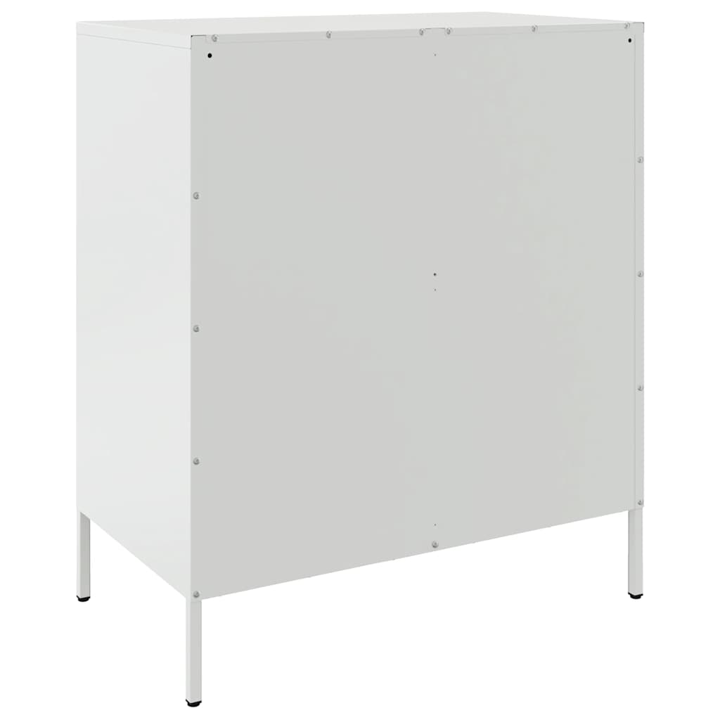 vidaXL Szafka, biała, 68x39x79 cm, stal