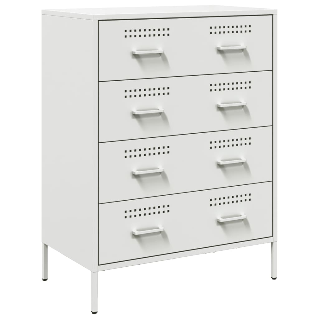 vidaXL Szafka, biała, 68x39x89 cm, stal