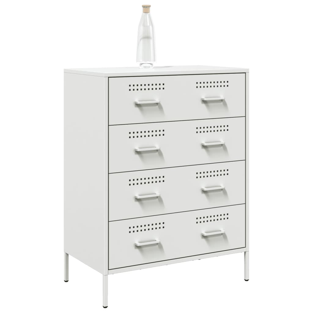 vidaXL Szafka, biała, 68x39x89 cm, stal