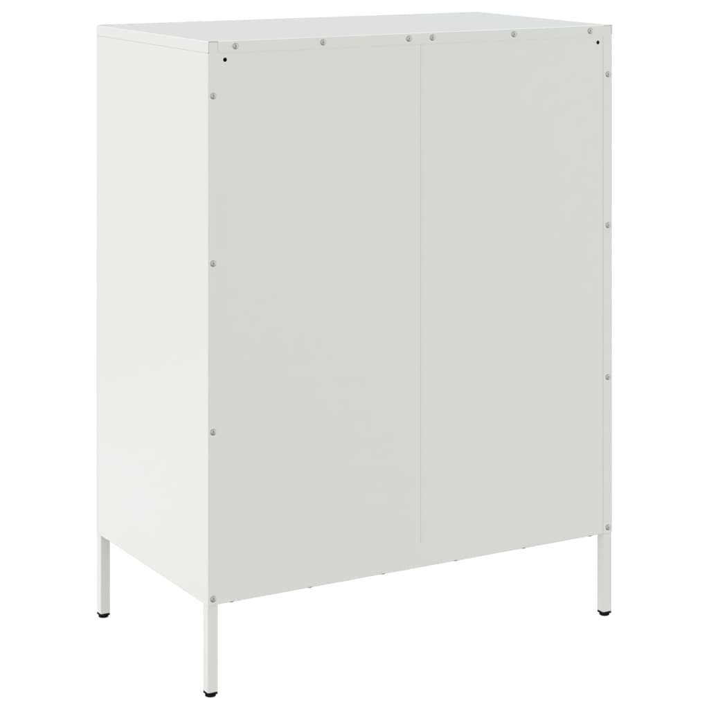 vidaXL Szafka, biała, 68x39x89 cm, stal