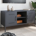 vidaXL Szafka pod telewizor, antracytowa, 100,5x39x50,5 cm, stalowa