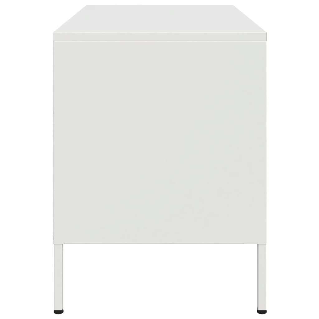 vidaXL Szafka pod telewizor, biała, 68x39x50,5 cm, stalowa