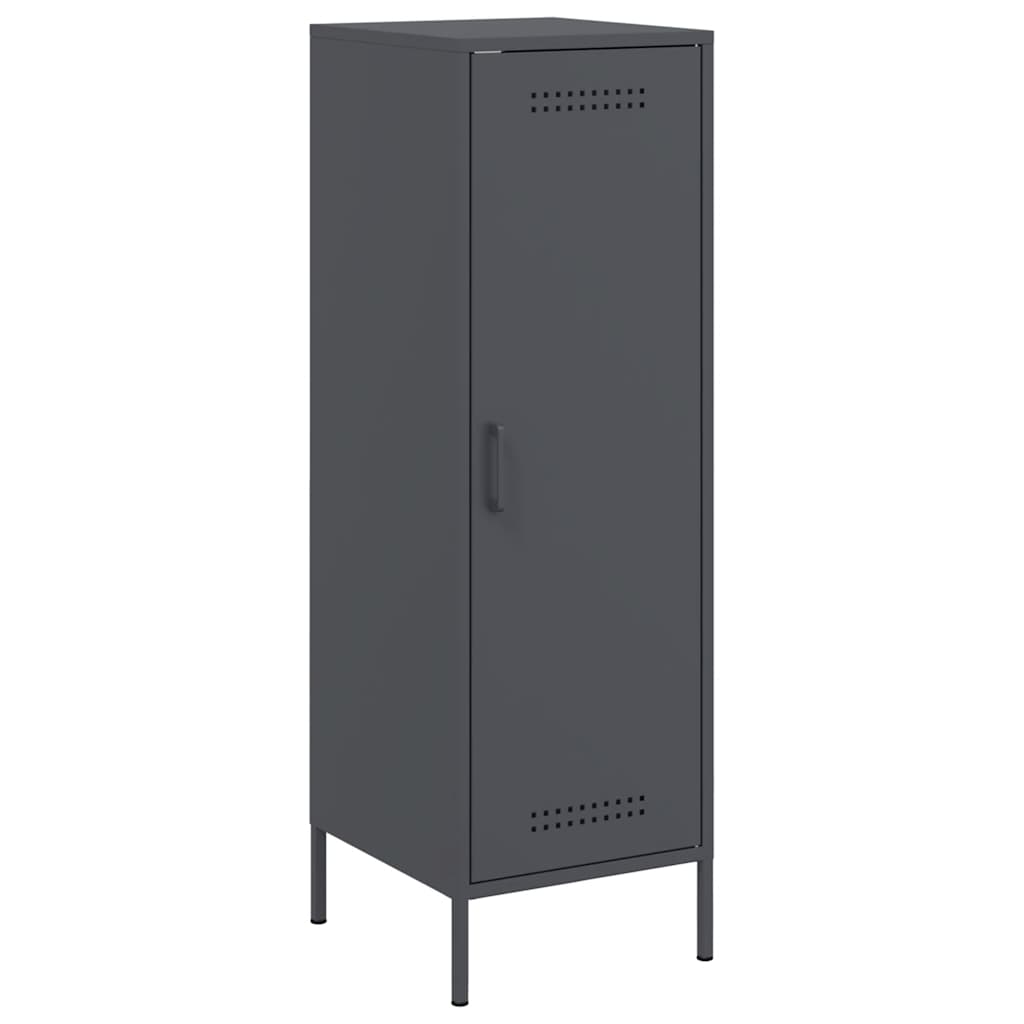 vidaXL Szafka, antracytowa, 36x39x113 cm, stal