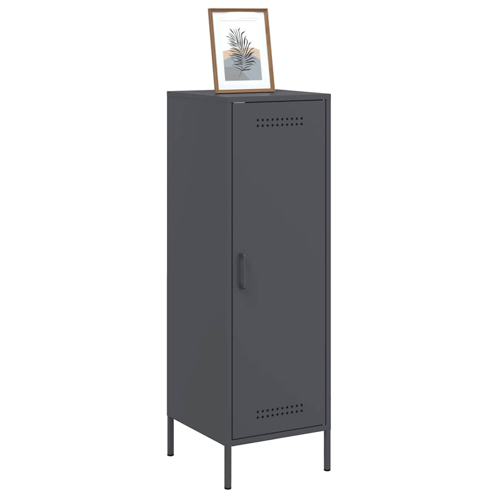 vidaXL Szafka, antracytowa, 36x39x113 cm, stal