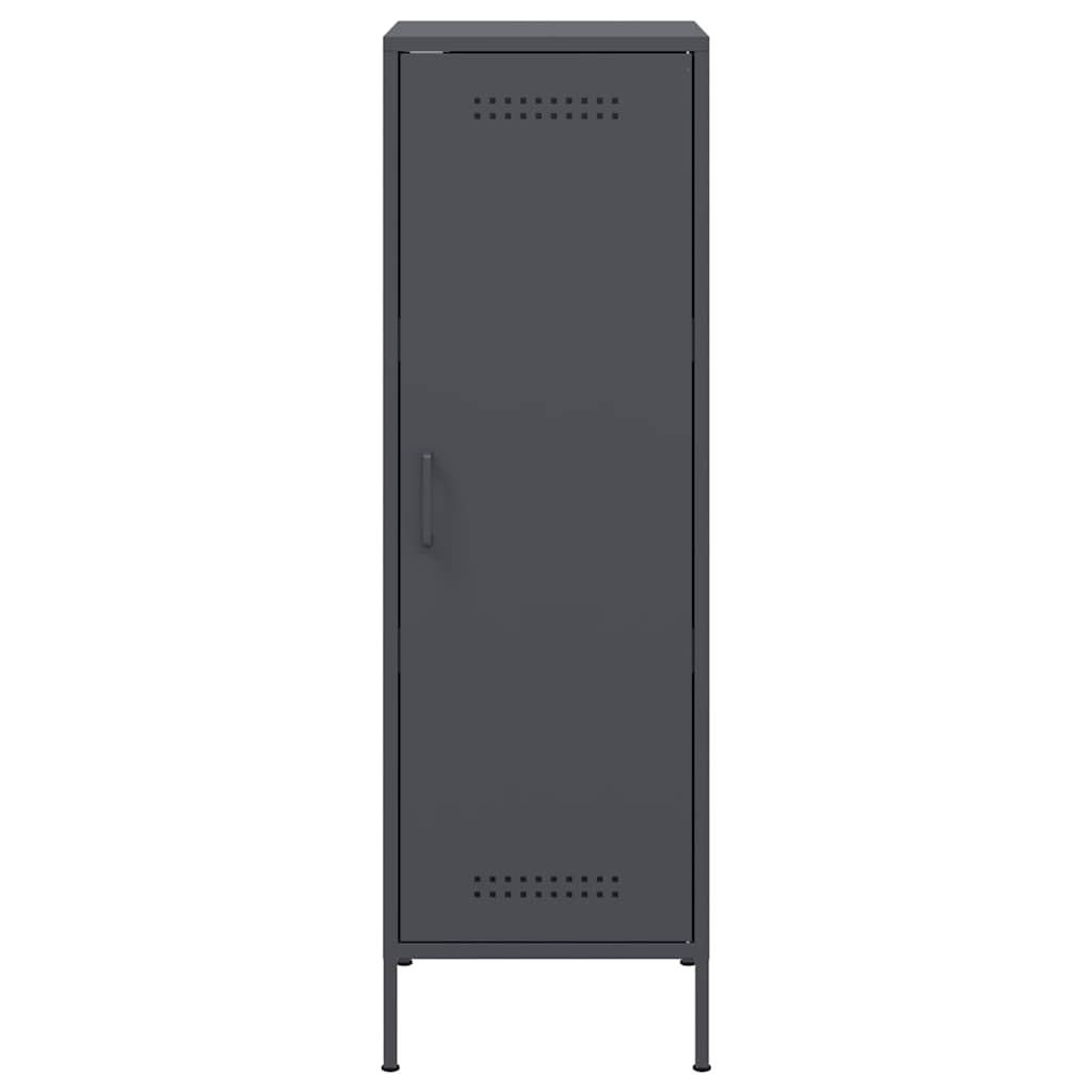 vidaXL Szafka, antracytowa, 36x39x113 cm, stal