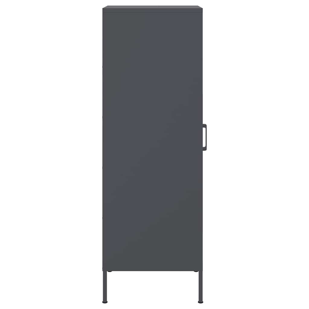 vidaXL Szafka, antracytowa, 36x39x113 cm, stal