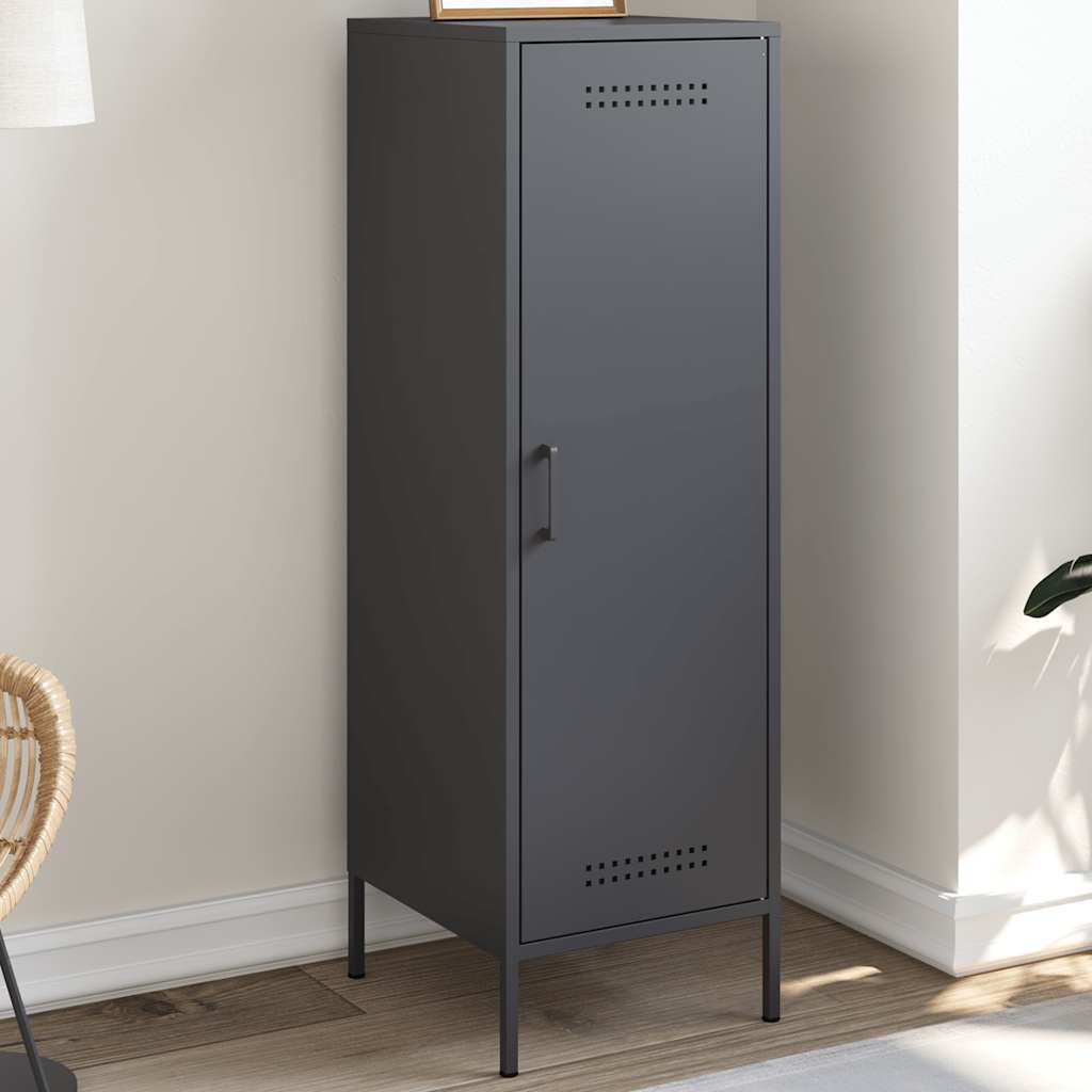 vidaXL Szafka, antracytowa, 36x39x113 cm, stal