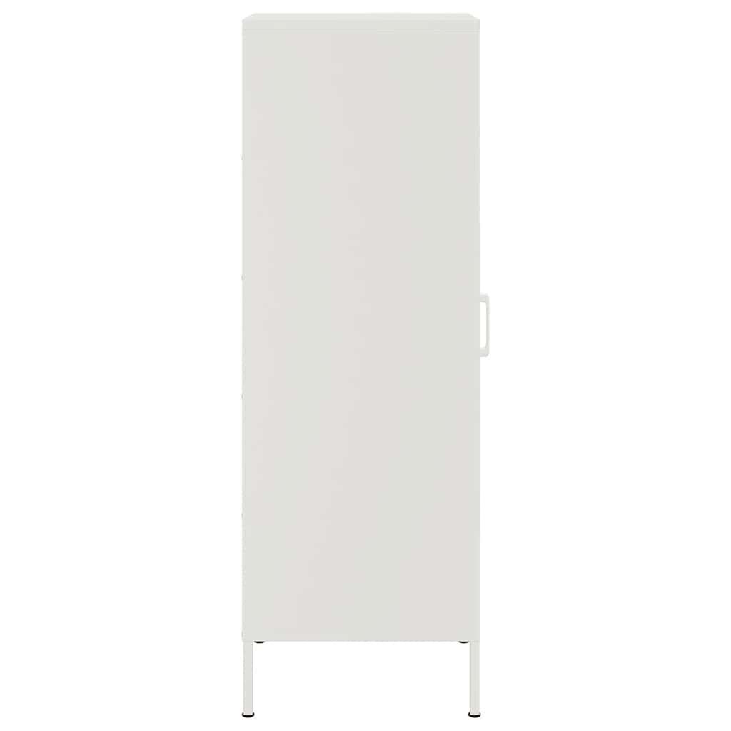 vidaXL Szafka, biała, 36x39x113 cm, stal