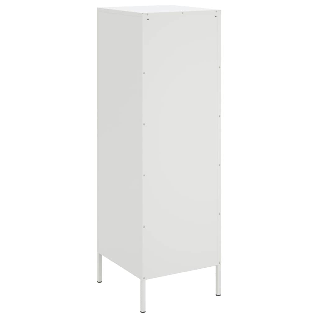 vidaXL Szafka, biała, 36x39x113 cm, stal