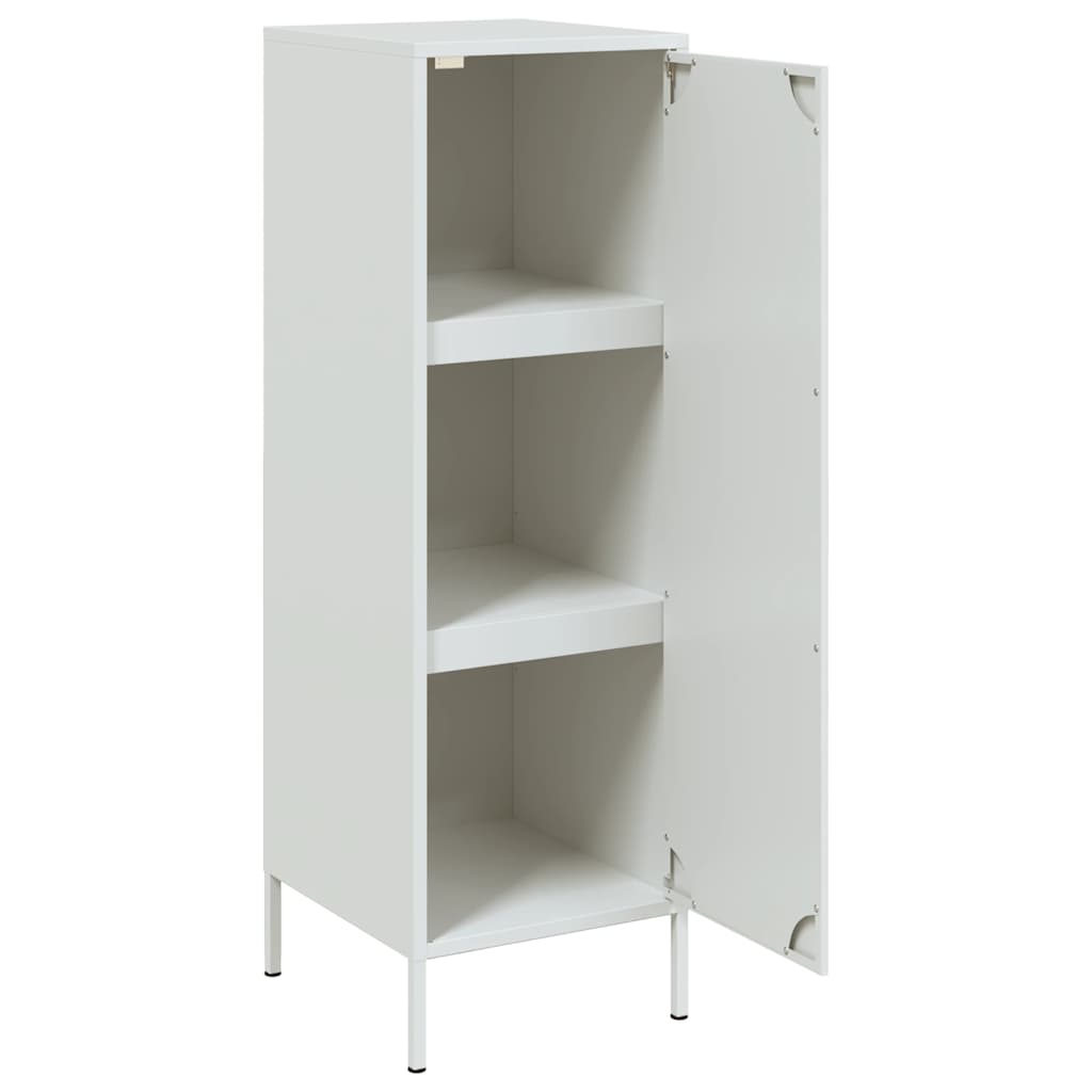 vidaXL Szafka, biała, 36x39x113 cm, stal