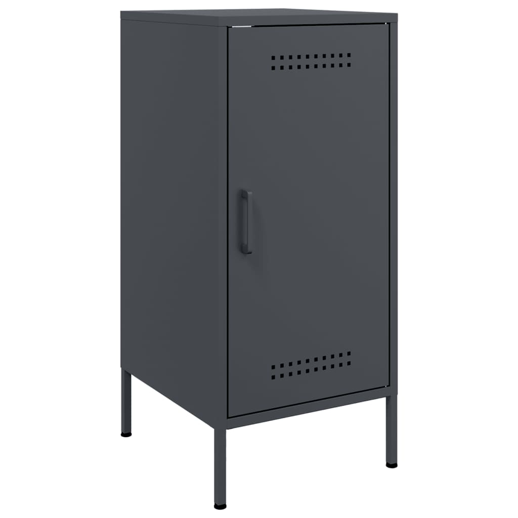 vidaXL Szafka, antracytowa, 36x39x79 cm, stal