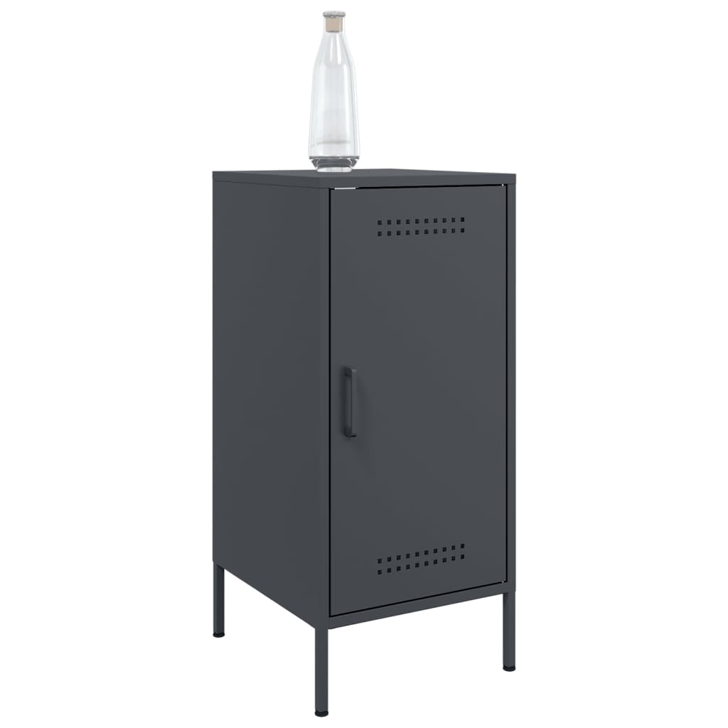 vidaXL Szafka, antracytowa, 36x39x79 cm, stal