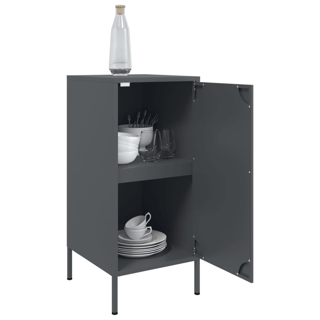vidaXL Szafka, antracytowa, 36x39x79 cm, stal