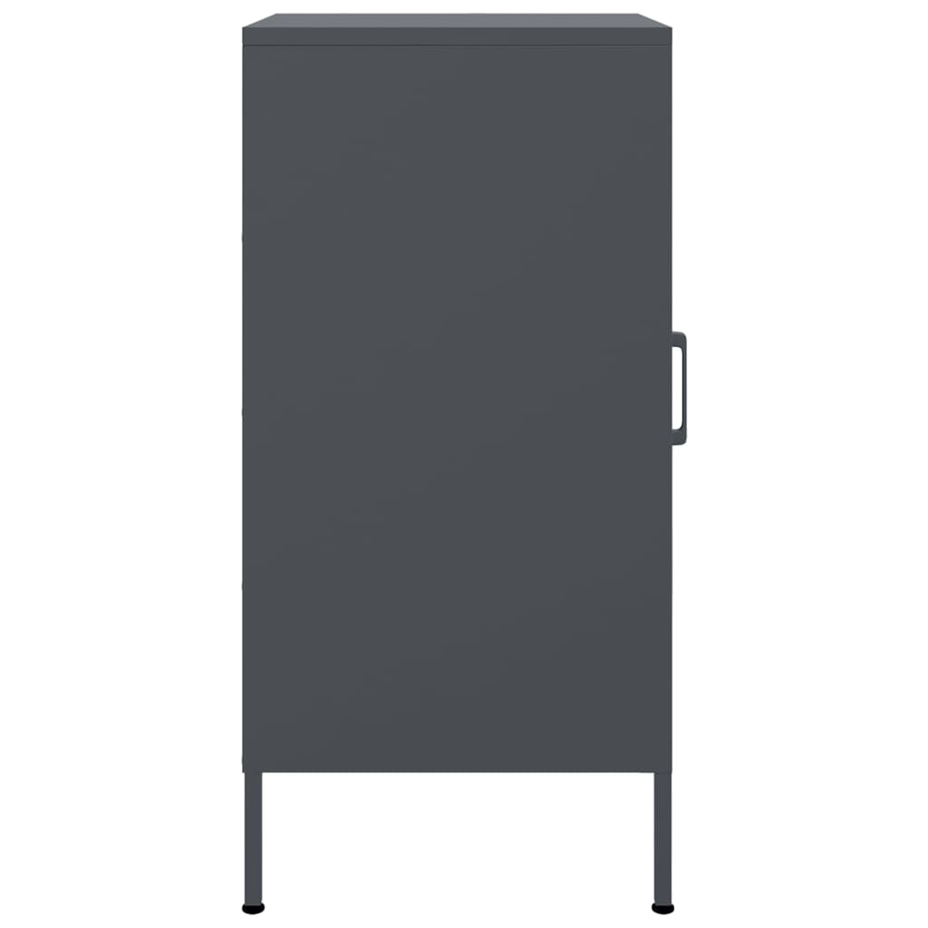 vidaXL Szafka, antracytowa, 36x39x79 cm, stal