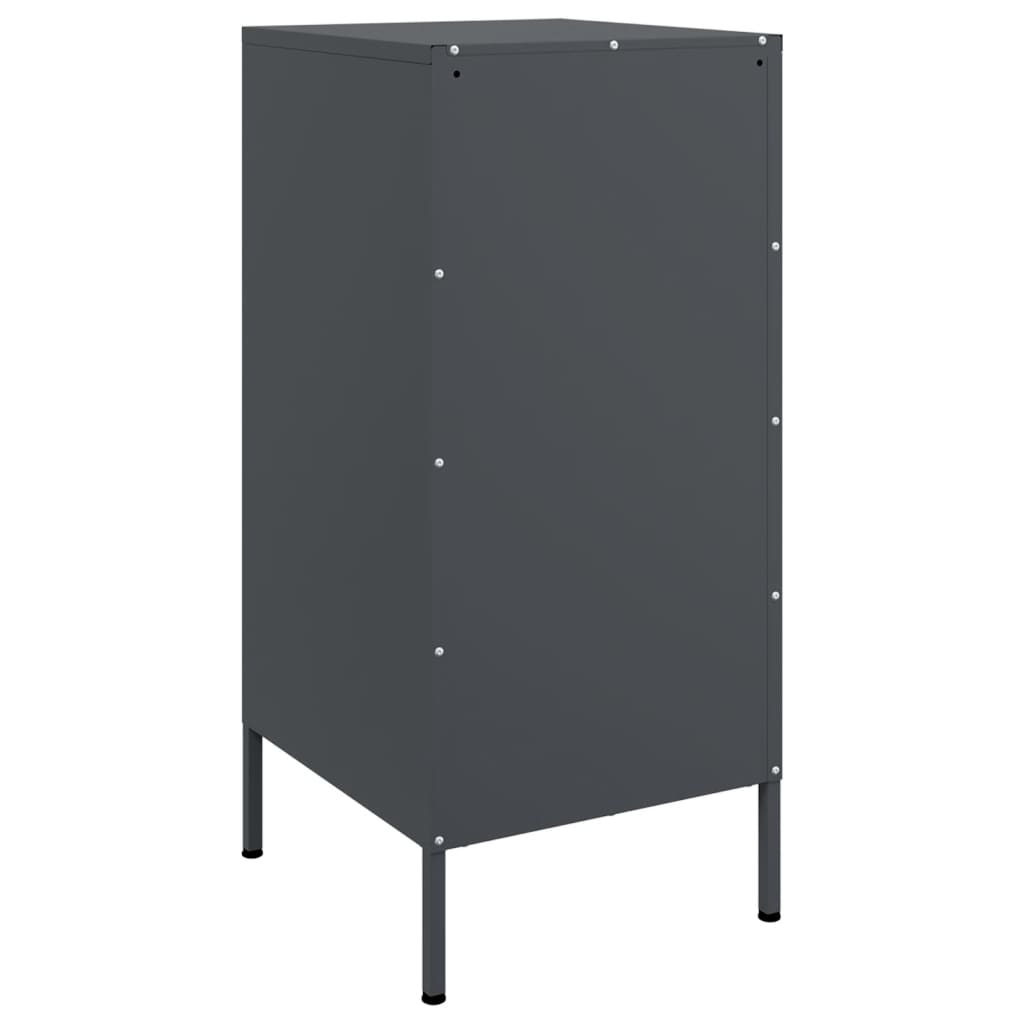 vidaXL Szafki, 2 szt., antracytowe, 36x39x79 cm, stal