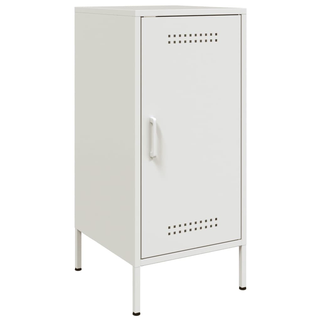 vidaXL Szafki, 2 szt., białe, 36x39x79 cm, stal