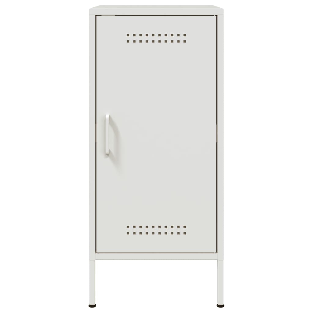 vidaXL Szafki, 2 szt., białe, 36x39x79 cm, stal