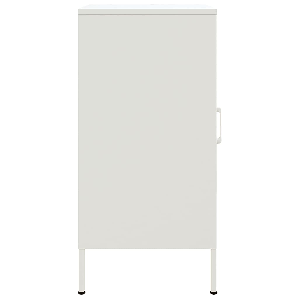 vidaXL Szafki, 2 szt., białe, 36x39x79 cm, stal