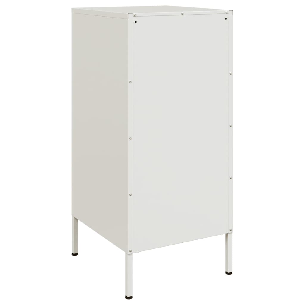 vidaXL Szafki, 2 szt., białe, 36x39x79 cm, stal