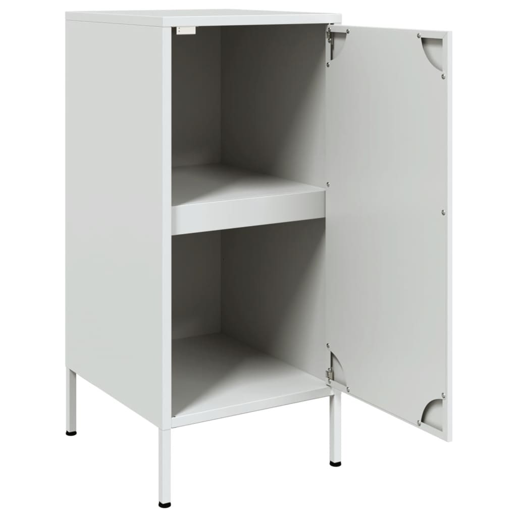 vidaXL Szafki, 2 szt., białe, 36x39x79 cm, stal