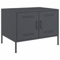 vidaXL Stolik kawowy, antracytowy, 68x50x50,5 cm, stal
