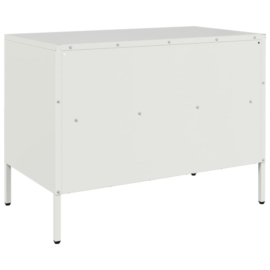 vidaXL Szafka pod telewizor, biała, 68x39x50,5 cm, stalowa
