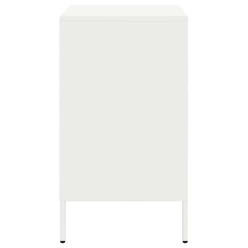 vidaXL Szafki nocne, 2 szt., białe, 36x39x68 cm, stal