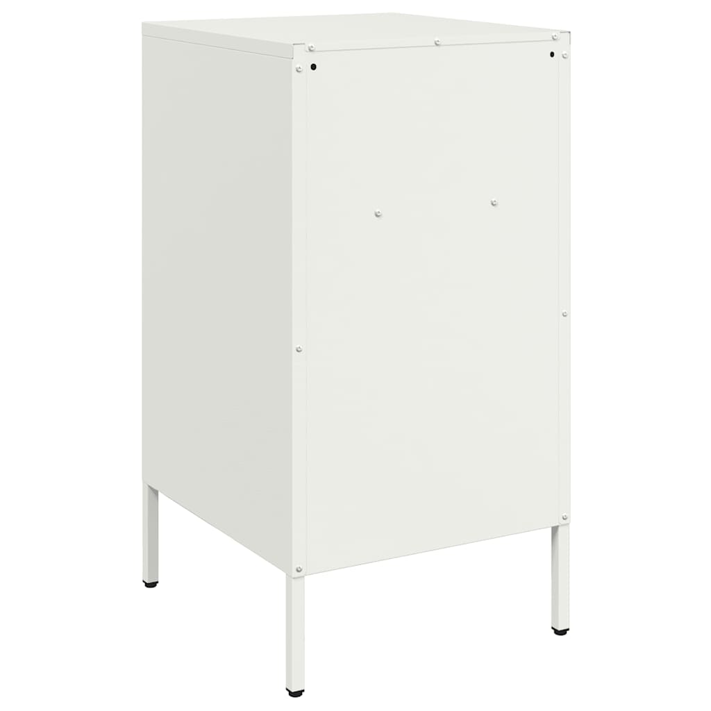 vidaXL Szafki nocne, 2 szt., białe, 36x39x68 cm, stal