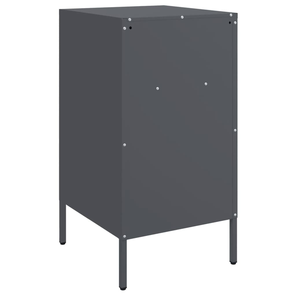vidaXL Szafki nocne, 2 szt., antracytowe, 36x39x68 cm, stal